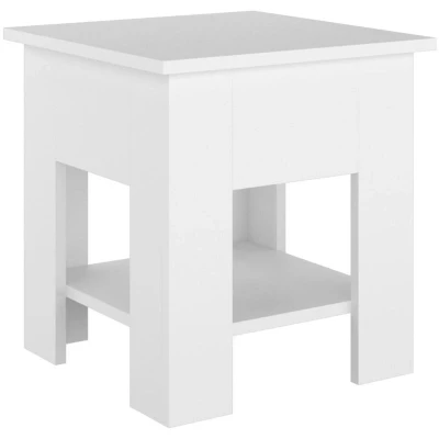 Image of vidaXL Coffee Table White 40x40x42 cm Engineered Wood