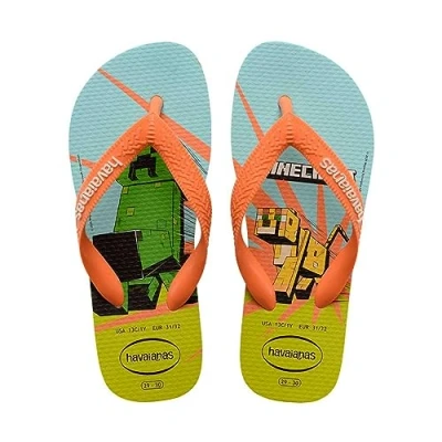 Image of Havaianas Kids Minecraft White/Coral 23/24