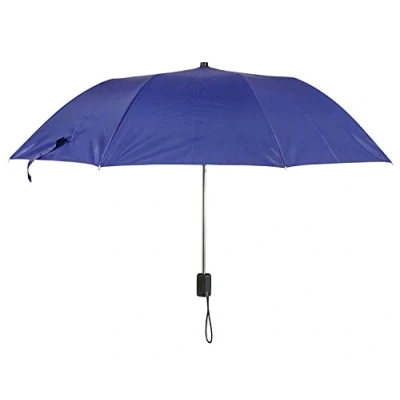Image of CHEETAH LEISURE Dark Blue Polyester Folding Pocket or Handbag Umbrella