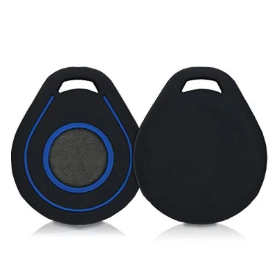 Image of kwmobile Silicone Cover Compatible with Harley Davidson Motorcycle Key Protective Soft Case Skin Protector for Remote Fob Black/Blue