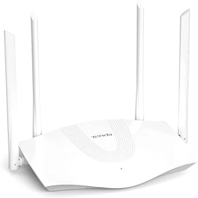 Image of Tenda RX3 Wi Fi 6 Router AX1800 Mbps Gigabit Dual Band, OFDMA+MU MIMO Tech, Quad Core, 3 LAN Ports, Parental Control, Guest Fi, AP Mode, VPN/WPA3/IPV6