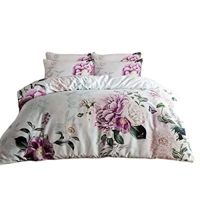 Image of Paoletti Krista Duvet Cover Set, Cotton, Multicolored, Super King