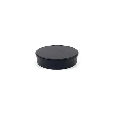 Image of Set of 5 Round Block Magnets 30 mm x 8 Black