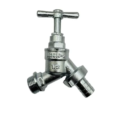 Image of hep® Bringing your space to life 1/2&quot; BSP Outdoor Garden Tap Bib Chrome Plated WRAS Approved