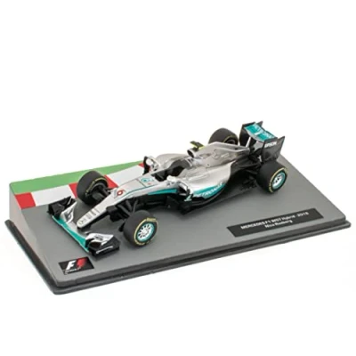 Image of OPO 10 Miniature car Formula 1 1/43 compatible with MERCEDES F1 W07 Hybrid Nico Rosberg 2016 FD077