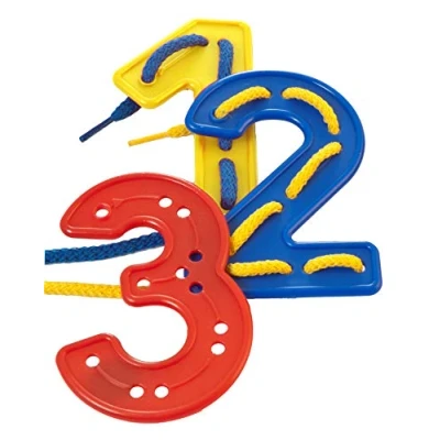 Image of Miniland Miniland95268 40 Numbers Lacing School Set, Multi Color