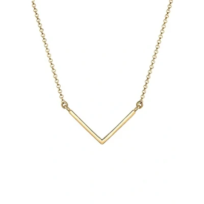 Image of Elli Necklace Geo Minimal Look Gold Plated 925 Sterling Silver