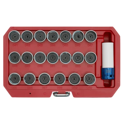 Image of Sealey 21pc Locking Wheel Nut Key Set BMW