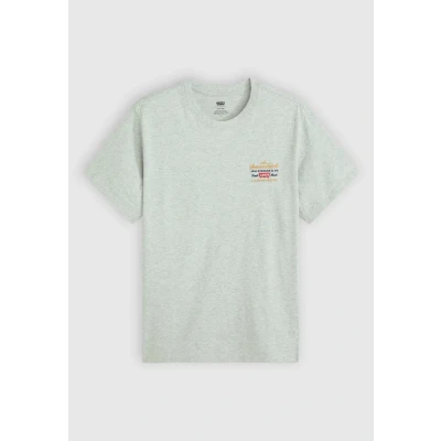 Image of Levi&#039;s Relaxed FIT TEE Print Tshirt, Men&#039;s, Size: Medium, Light heather grey