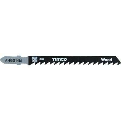 Image of 3x TIMCO Jigsaw Blades Wood Cutting Bimetal T144Df AHGS14BI Pack of 5