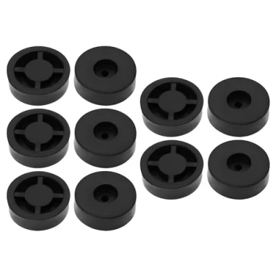 Image of YINETTECH 10PCS Audio Floor Mat Subwoofer Rubber Feet Round Speakers Non Slip for Furniture Home Appliances Pad 45x15mm