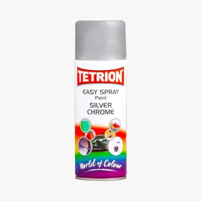 Image of Tetrion Easy Spray Paint, Silver Chrome, 400 ml