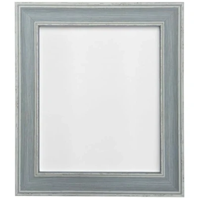 Image of FRAMES BY POST Scandi Vintage Distressed Blue Picture Photo Frame 24 x 18 inch