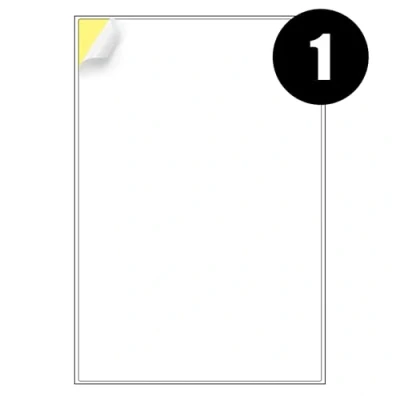 Image of A4 Address Labels 1 Per Sheet, 50 Sheets, Self Adhesive Mailing Printer Shipping Label Compatible for Inkjet and Laser Printers, Printable Sticky Sheet Sticker [JAM Free]