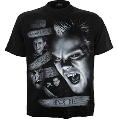 Image of WB Horror The Lost Boys Never Die T Shirt Black L