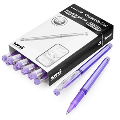 Image of uni ball UF 222 07 Erasable Rollerball Gel Pens. Premium 0.7mm Ballpoint Tip for Super Smooth Writing, Drawing &amp; Colouring.. Pack of 12
