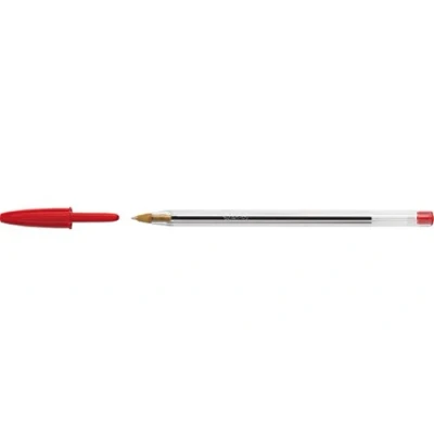 Image of Cristal Original Medium Box of 50 Pens Loose Red