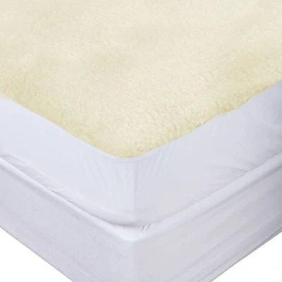 Image of MATTRESS PROTECTOR FLEECE UNDERBLANKET LUXURY EXTRA DEEP FITTED BED COVER (DOUBLE) by NIGHTS