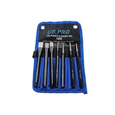 Image of US PRO 7pc Punch and Chisel Set Pin Punch/Cold Chisels Etc 1999