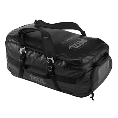 Image of Petzl, Duffel 85, Multipurpose Bag, Black, 85 Liters, Unisex Adult