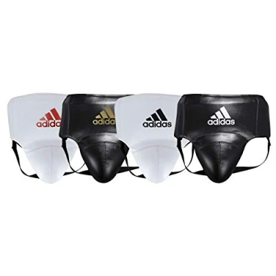 Image of Adidas AdiStar Pro Groin Guard Mens Boxing Sparring Training Cup Protector (Black/White, Large)