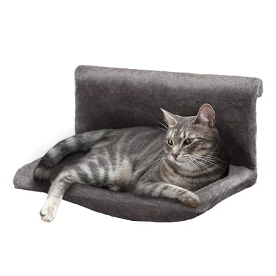 Image of Petlicity Warm and Cosy Pet Cat Dog Radiator Bed (Grey)