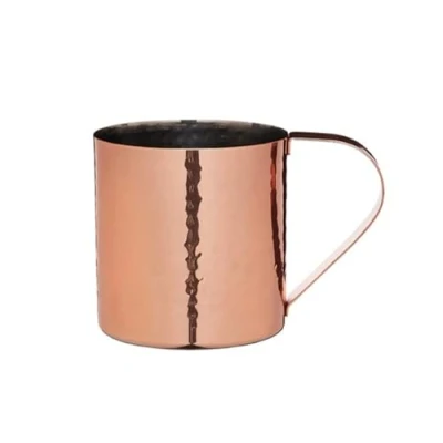 Image of BarCraft Hammered Copper Finish Moscow Mule Mug