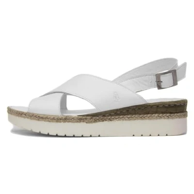 Image of Hush Puppies Women&#039;s Saphira Sandal, White, 7 UK