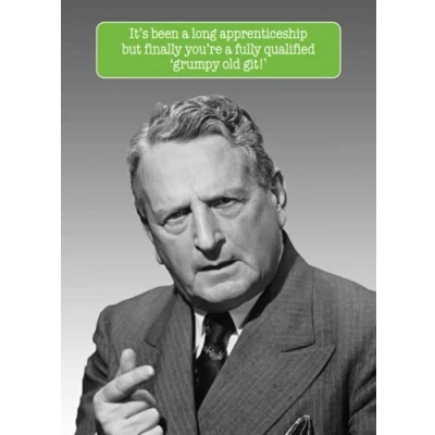 Image of Fully Qualified Grumpy Old Git Birthday Card For Him Greetings