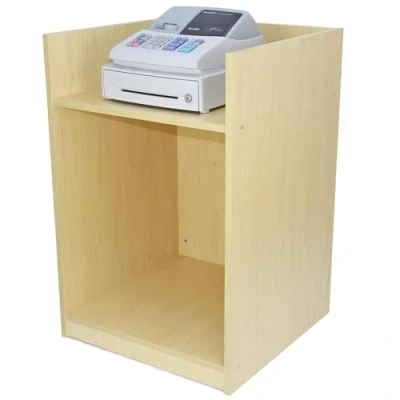 Image of Shop Counter Till Block Stand Maple TB60 Retail Storage Unit