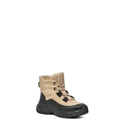 Image of UGG Women&#039;s Yose Puffer Lace Fashion Boot, Mustard Seed, 4 UK