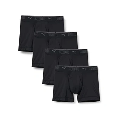 Image of PUMA Men&#039;s Boxer, Black, M (Pack of 4)