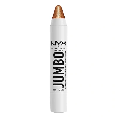 Image of NYX Professional Makeup Multi Use Highlighter Stick, Weightless Buildable Formula with Jojoba Oil, Twist Up No Need To Sharpen, Vegan and Cruelty Free, 2.7 g, Shade: Apple Pie
