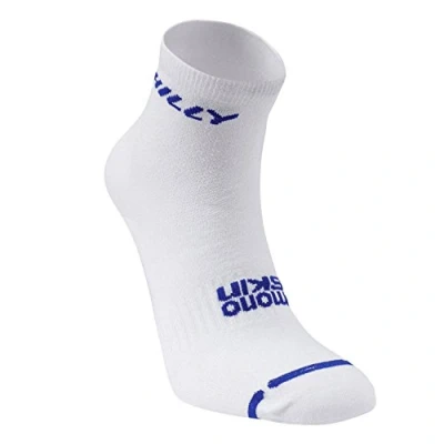 Image of Hilly Men Lite Anklet Socks White/Cobalt, X Large