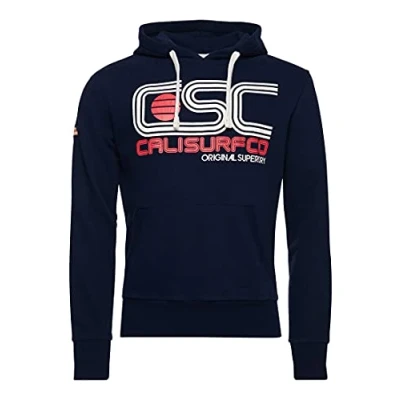 Image of Superdry Men&#039;s M2011028A CALI SURF Graphic Overhead UB, Nautical Navy, M
