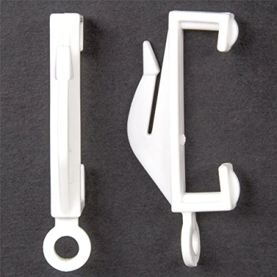 Image of 20x Decorail Curtain Track Gliders Rail Loop Runner Hooks White Plastic Nylon