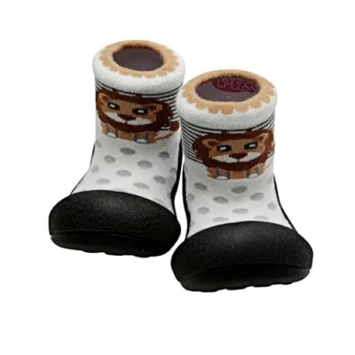 Image of Attipas Zoo Black Size S Barefoot Orthopedic Shoes Kids Infants Non Slip Soles
