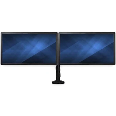 Image of StarTech.com Dual Monitor Mount Supports Monitors 13&#039;&#039; to 27&#039;&#039; Adjustable Desk Clamp or Grommet Hole for VESA Black (ARMBARDUOG)