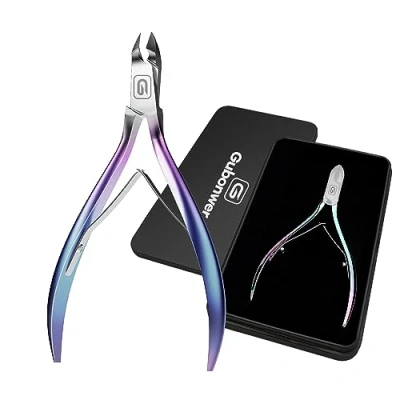 Image of Cuticle Trimmer 3/4 Jaw Extremely Sharp Nippers Stainless Steel Clippers Cutter Remover Pedicure Manicure Nail Tool