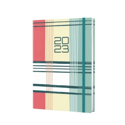 Image of Collins Amara A6 Week To View 2023 Diary Green (AM163.52 23) Complete Fabric Cover Planner, Agenda and Journal