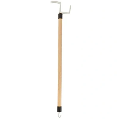Image of HOMECRAFT Deluxe Dressing Stick, 26&quot; Long, Lacquered Wood with Reinforced Hook at End, 5/8&quot; Diameter, Adaptive Aid Limits Bending &amp; Reaching, Putting On Pulling Off Clothing Made Easy