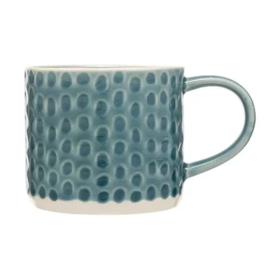 Image of Siip Embossed Green Circle Mug