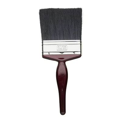Image of Fit for The Job 4 inch All Purpose Mixed Bristle Paint Brush a Smooth Finish Painting with Emulsion, Gloss and Satin Paints on Walls, Ceilings, Wood Metal, 4&quot; 100mm