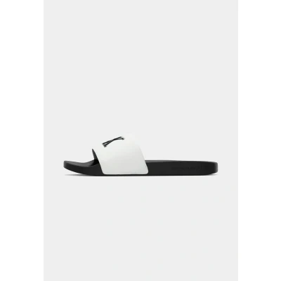 Image of Calvin Klein Jeans Mules, Men&#039;s, Size: 460, Bright white/black shoes