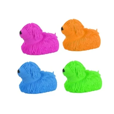 Image of SDMAX Dog Puffer Toy, LED Light, Soft And Squishy Texture, Stress Relieve Squeezy Elastic Design, Portable Lightweight, Assorted Colour (4PCS)