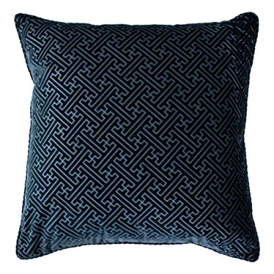 Image of Paoletti Florence Cushion Cover, Navy, 55 x 55cm