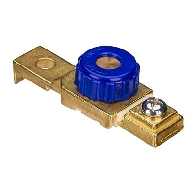 Image of Jtron Battery Link Terminal Quick Cutoff Disconnect Master Kill Switch Brass Pure Copper Car With PVC Case Automotive Modified Leak (Blue)