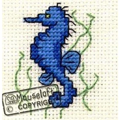 Image of Mouseloft Mini Cross Stitch Kit Seahorse, Stitchlets Collection