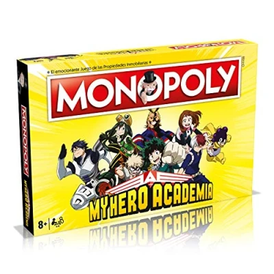 Image of Winning Moves Monopoly My Hero Academia Real Estate Properties Table Game Spanish Version