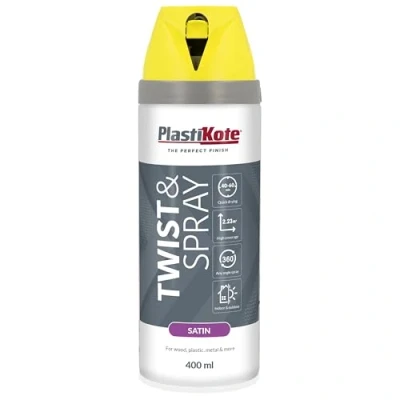 Image of PlastiKote PKT22125 Spray Can, Satin Lime Green, 1 Count (Pack of 1)